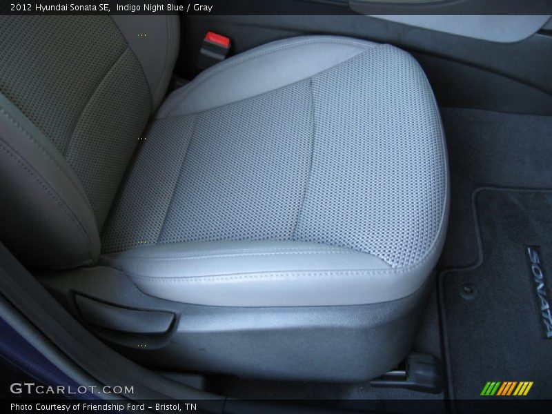 Indigo Night Blue / Gray 2012 Hyundai Sonata SE