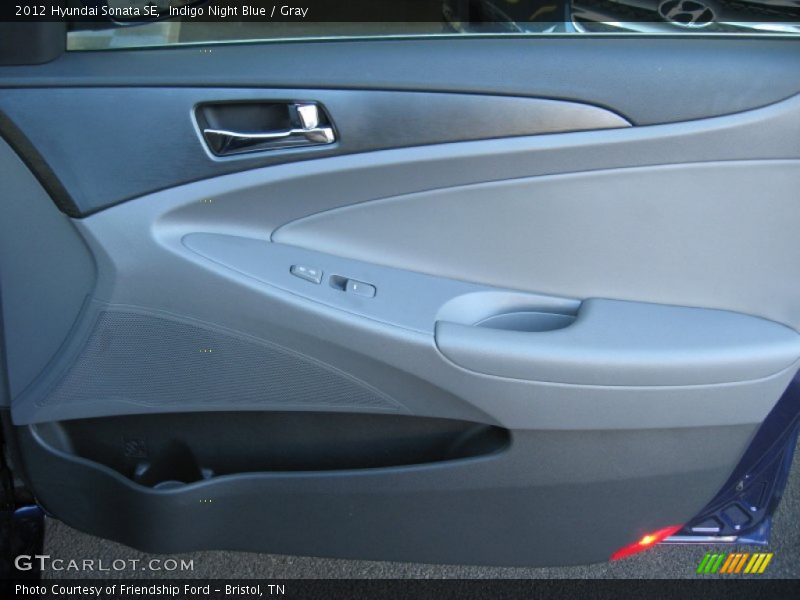 Indigo Night Blue / Gray 2012 Hyundai Sonata SE