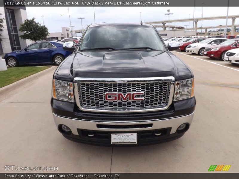 Onyx Black / Very Dark Cashmere/Light Cashmere 2012 GMC Sierra 1500 SLT Crew Cab 4x4
