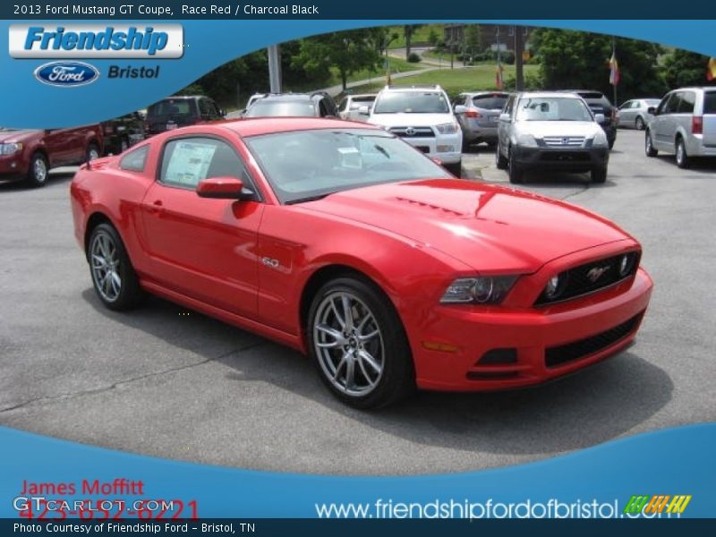 Race Red / Charcoal Black 2013 Ford Mustang GT Coupe