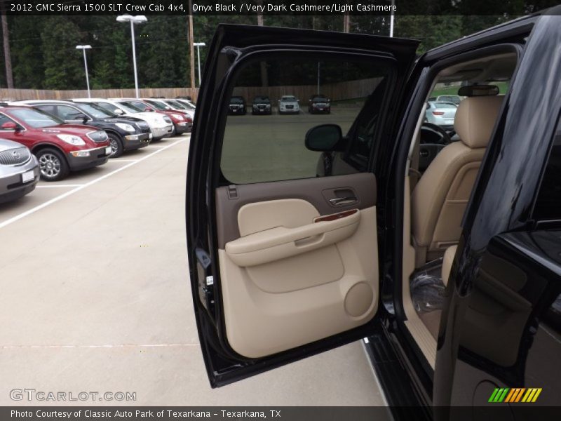 Onyx Black / Very Dark Cashmere/Light Cashmere 2012 GMC Sierra 1500 SLT Crew Cab 4x4