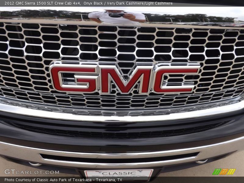 Onyx Black / Very Dark Cashmere/Light Cashmere 2012 GMC Sierra 1500 SLT Crew Cab 4x4