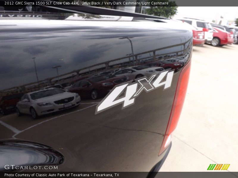 Onyx Black / Very Dark Cashmere/Light Cashmere 2012 GMC Sierra 1500 SLT Crew Cab 4x4