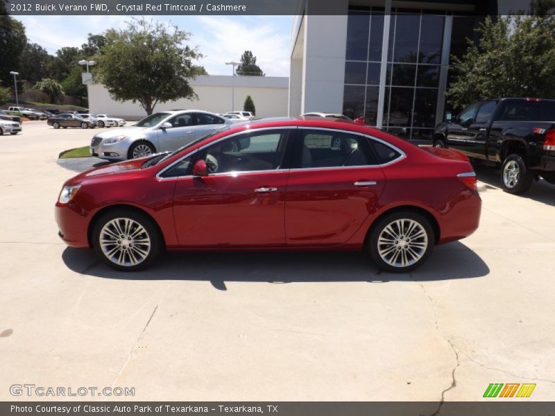 Crystal Red Tintcoat / Cashmere 2012 Buick Verano FWD