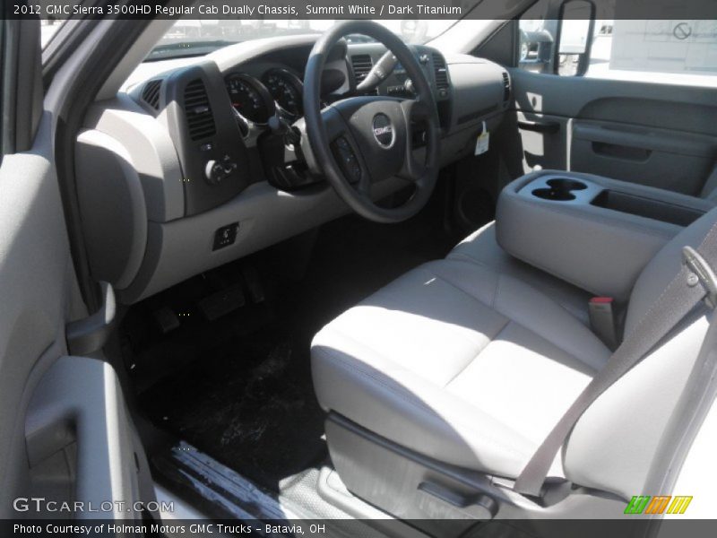 Summit White / Dark Titanium 2012 GMC Sierra 3500HD Regular Cab Dually Chassis