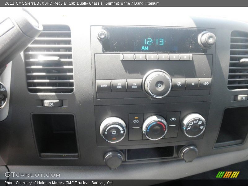 Summit White / Dark Titanium 2012 GMC Sierra 3500HD Regular Cab Dually Chassis