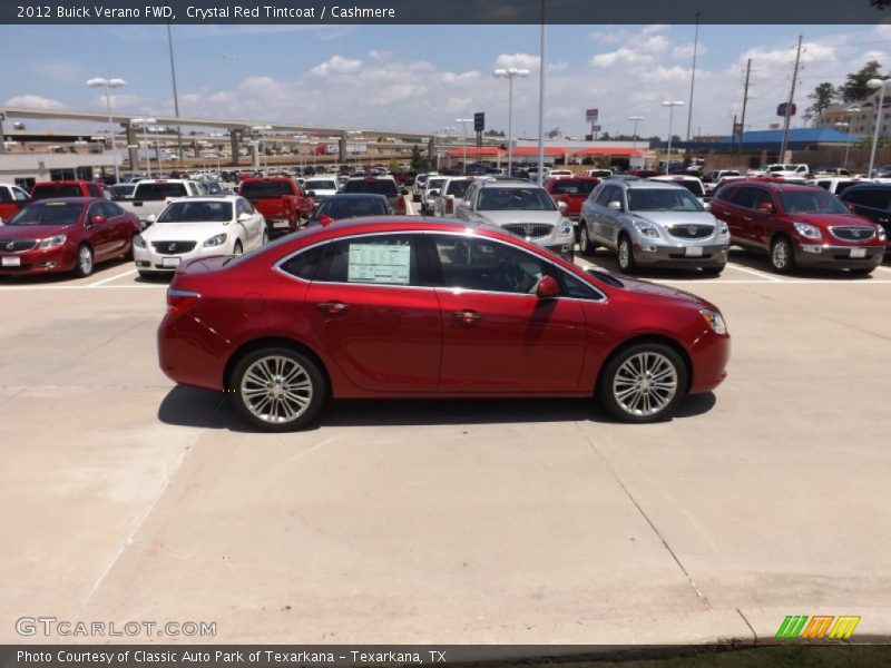 Crystal Red Tintcoat / Cashmere 2012 Buick Verano FWD