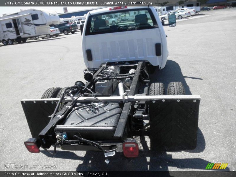 Summit White / Dark Titanium 2012 GMC Sierra 3500HD Regular Cab Dually Chassis