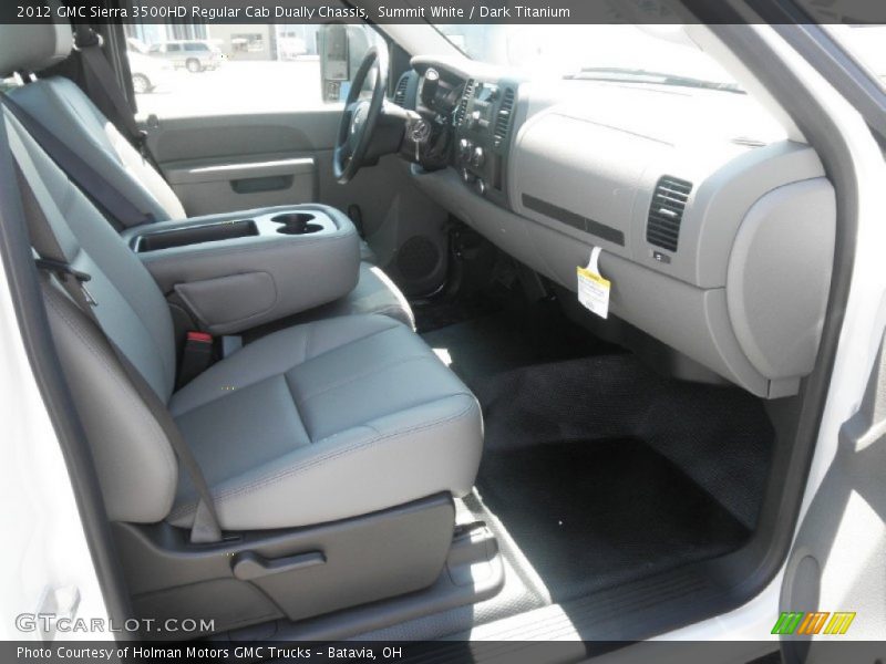 Summit White / Dark Titanium 2012 GMC Sierra 3500HD Regular Cab Dually Chassis