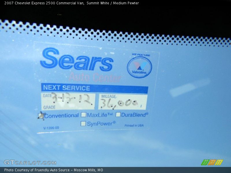 Summit White / Medium Pewter 2007 Chevrolet Express 2500 Commercial Van