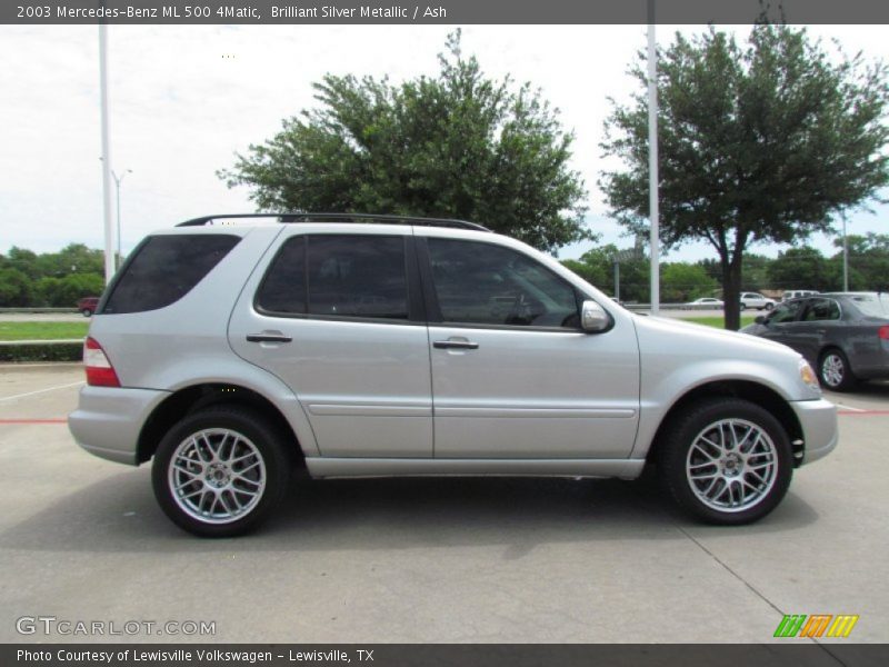Brilliant Silver Metallic / Ash 2003 Mercedes-Benz ML 500 4Matic