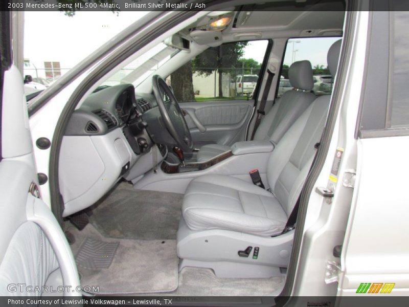 Brilliant Silver Metallic / Ash 2003 Mercedes-Benz ML 500 4Matic