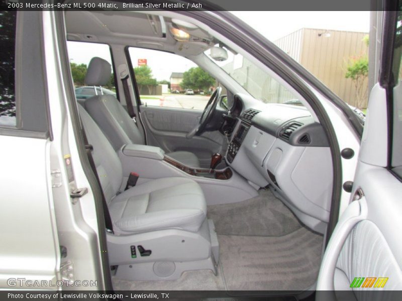 Brilliant Silver Metallic / Ash 2003 Mercedes-Benz ML 500 4Matic