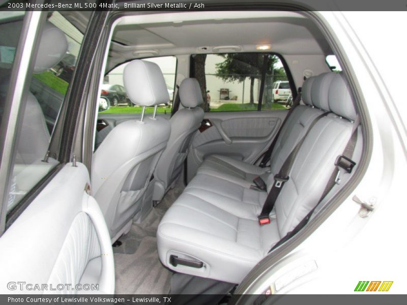 Brilliant Silver Metallic / Ash 2003 Mercedes-Benz ML 500 4Matic
