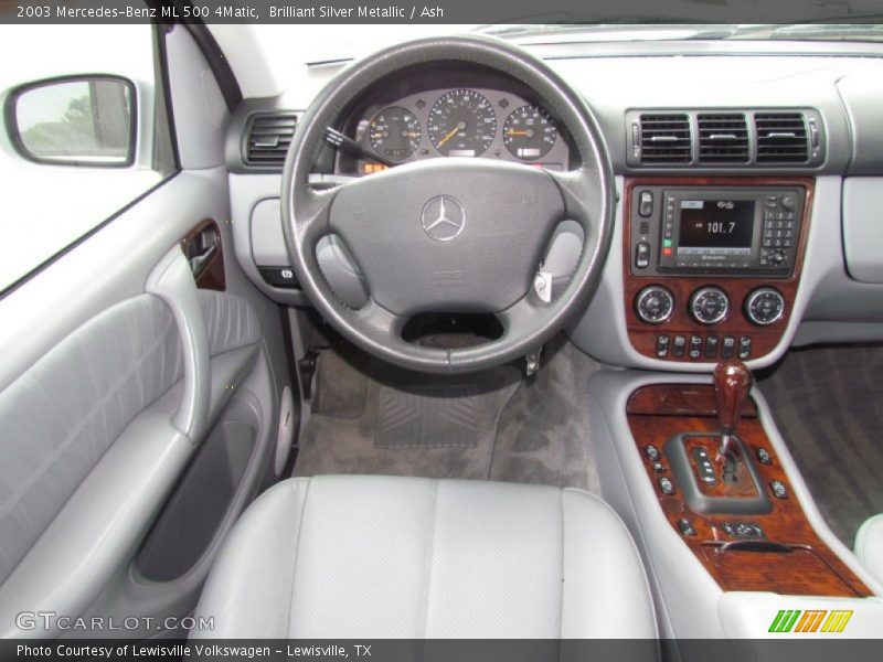 Brilliant Silver Metallic / Ash 2003 Mercedes-Benz ML 500 4Matic