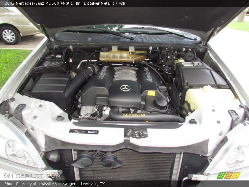 Brilliant Silver Metallic / Ash 2003 Mercedes-Benz ML 500 4Matic