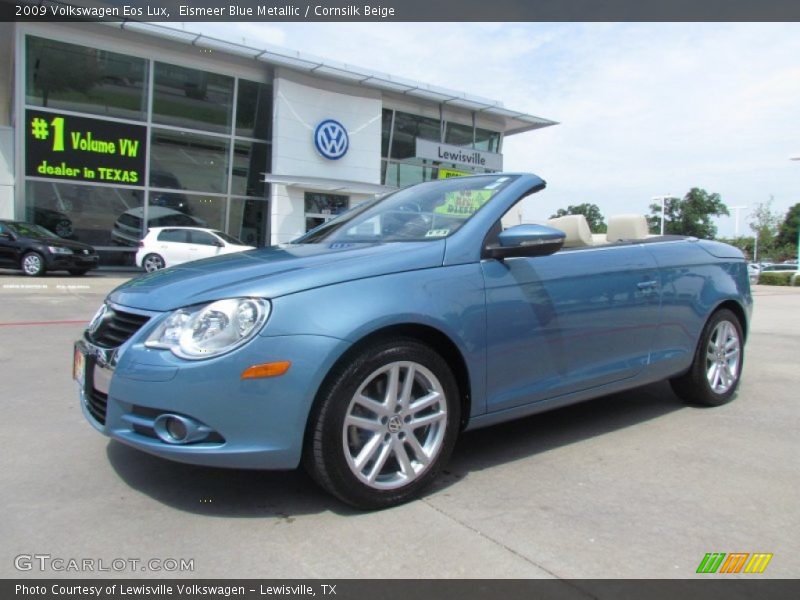 Eismeer Blue Metallic / Cornsilk Beige 2009 Volkswagen Eos Lux