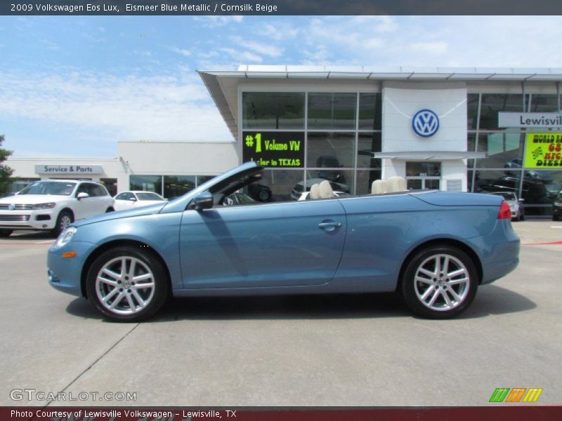 Eismeer Blue Metallic / Cornsilk Beige 2009 Volkswagen Eos Lux