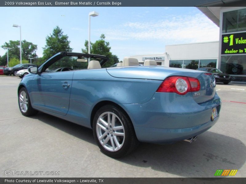 Eismeer Blue Metallic / Cornsilk Beige 2009 Volkswagen Eos Lux