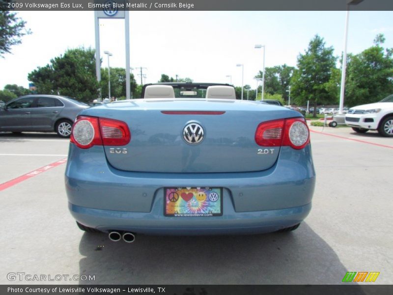 Eismeer Blue Metallic / Cornsilk Beige 2009 Volkswagen Eos Lux