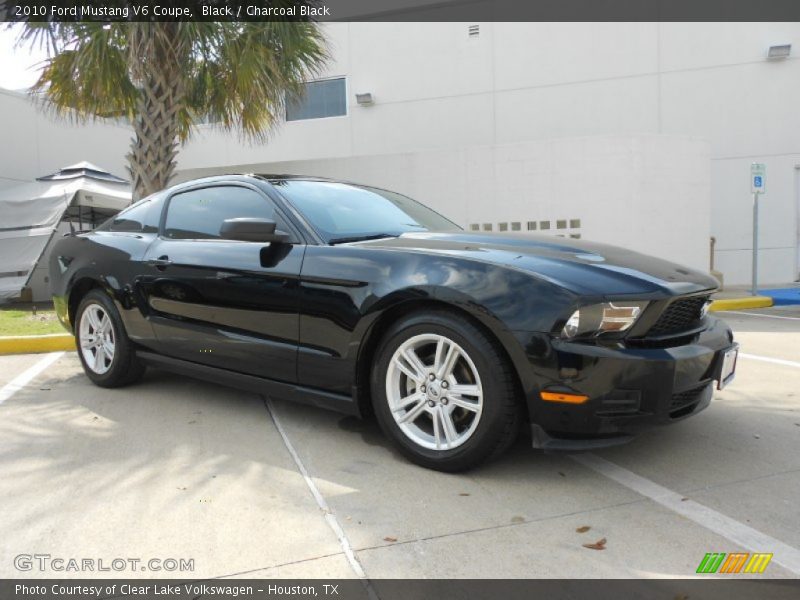 Black / Charcoal Black 2010 Ford Mustang V6 Coupe