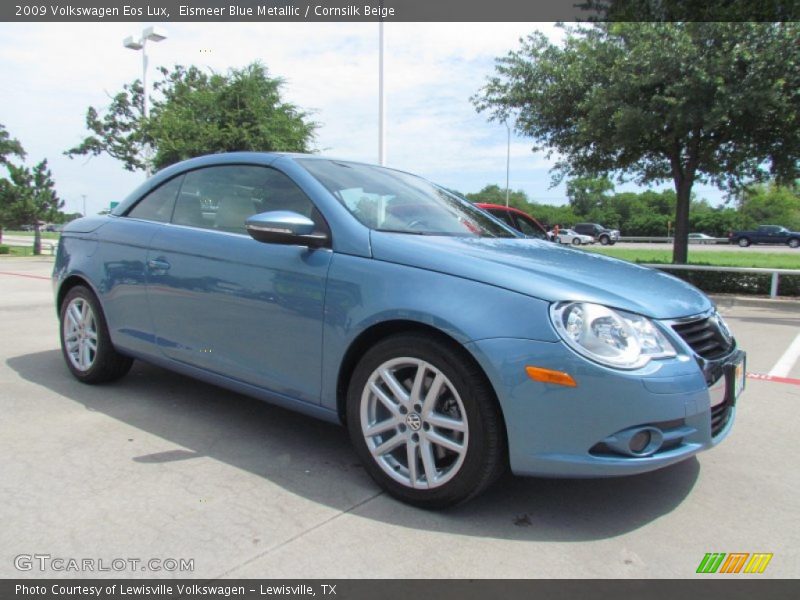 Eismeer Blue Metallic / Cornsilk Beige 2009 Volkswagen Eos Lux