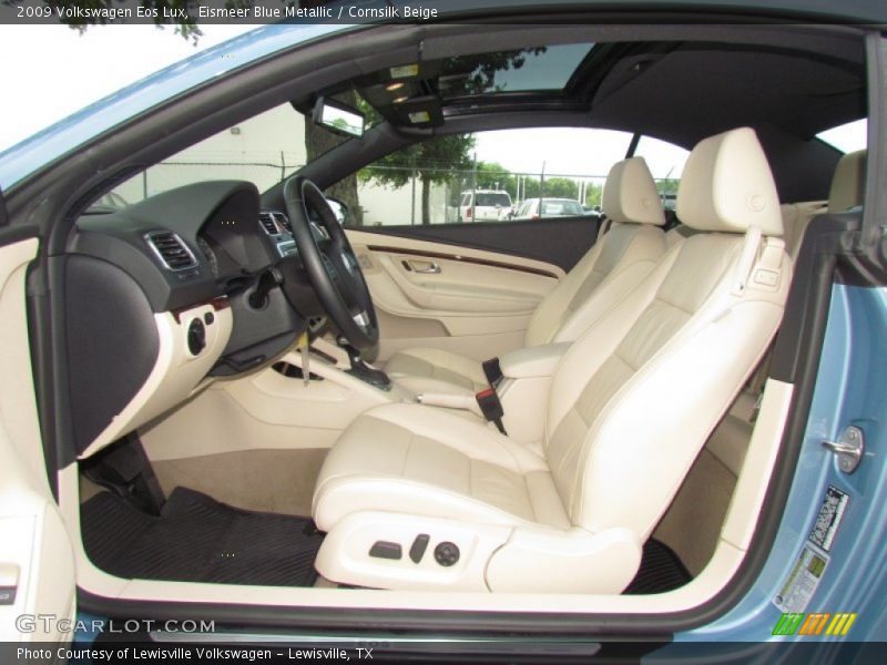 Eismeer Blue Metallic / Cornsilk Beige 2009 Volkswagen Eos Lux