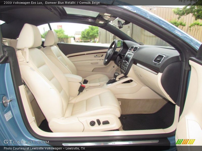 Eismeer Blue Metallic / Cornsilk Beige 2009 Volkswagen Eos Lux