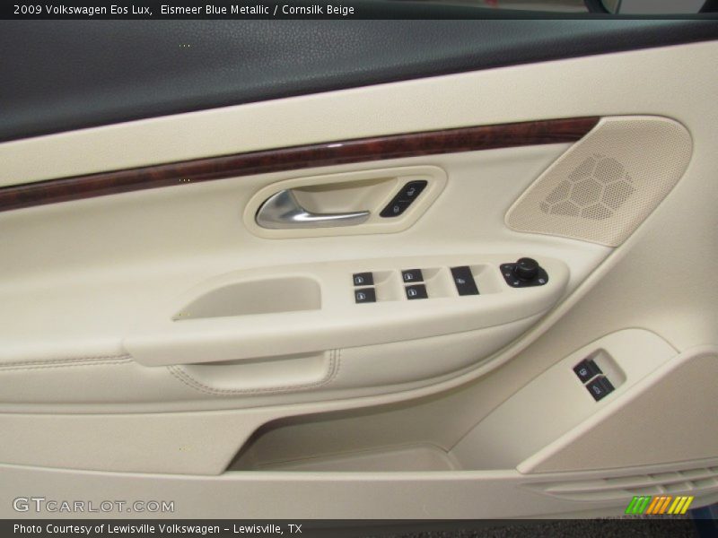 Eismeer Blue Metallic / Cornsilk Beige 2009 Volkswagen Eos Lux