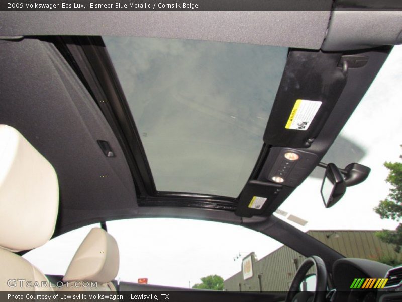 Eismeer Blue Metallic / Cornsilk Beige 2009 Volkswagen Eos Lux