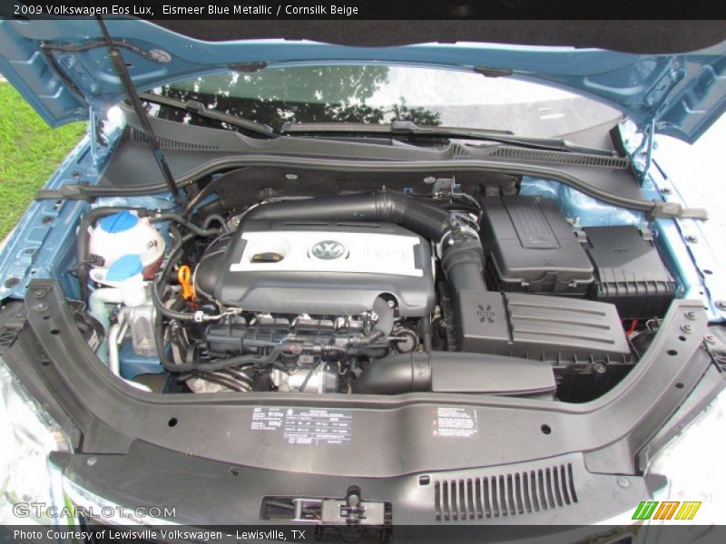 Eismeer Blue Metallic / Cornsilk Beige 2009 Volkswagen Eos Lux