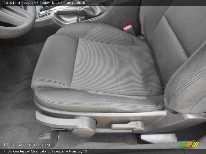 Front Seat of 2010 Mustang V6 Coupe