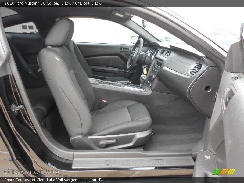 Front Seat of 2010 Mustang V6 Coupe