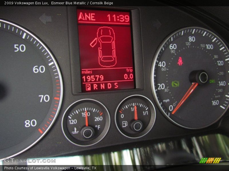 Eismeer Blue Metallic / Cornsilk Beige 2009 Volkswagen Eos Lux