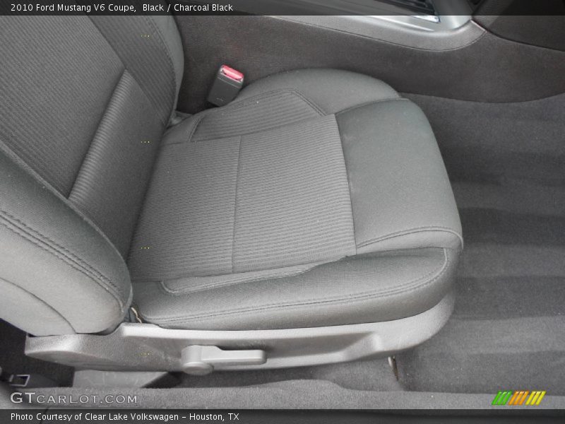 Front Seat of 2010 Mustang V6 Coupe