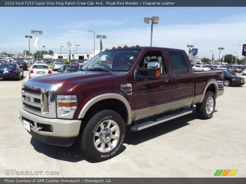 Royal Red Metallic / Chaparral Leather 2010 Ford F250 Super Duty King Ranch Crew Cab 4x4