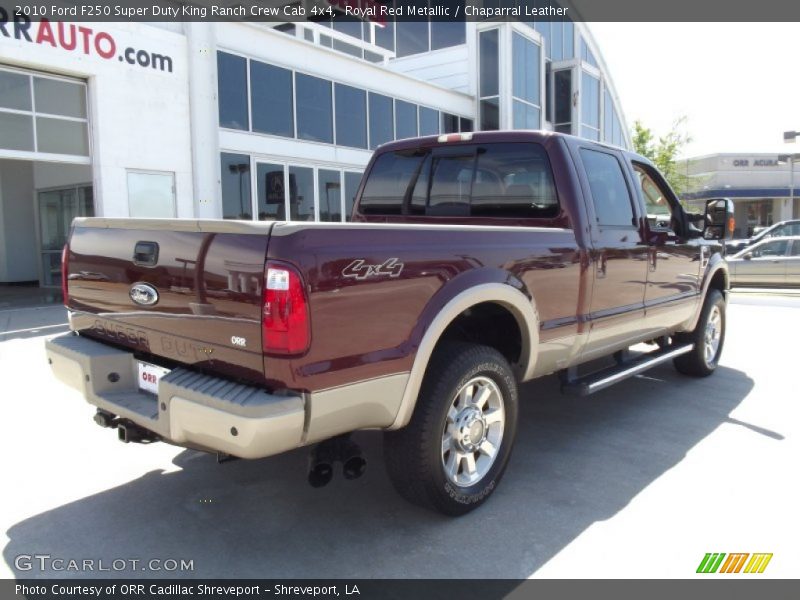 Royal Red Metallic / Chaparral Leather 2010 Ford F250 Super Duty King Ranch Crew Cab 4x4