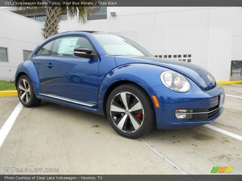 Reef Blue Metallic / Titan Black 2012 Volkswagen Beetle Turbo