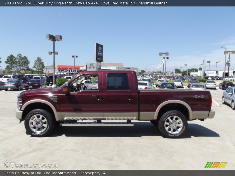 Royal Red Metallic / Chaparral Leather 2010 Ford F250 Super Duty King Ranch Crew Cab 4x4