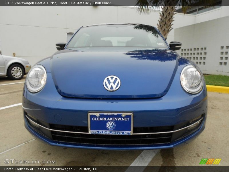 Reef Blue Metallic / Titan Black 2012 Volkswagen Beetle Turbo