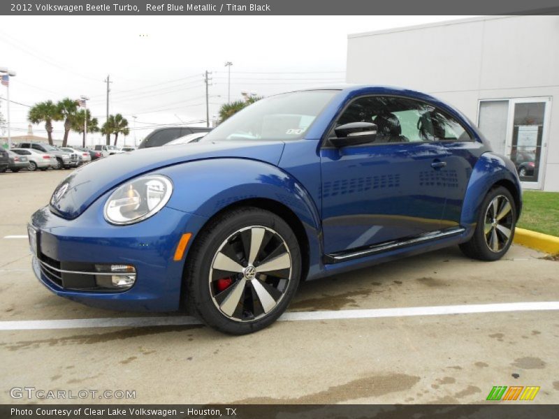 Reef Blue Metallic / Titan Black 2012 Volkswagen Beetle Turbo