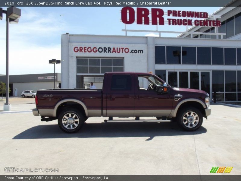 Royal Red Metallic / Chaparral Leather 2010 Ford F250 Super Duty King Ranch Crew Cab 4x4