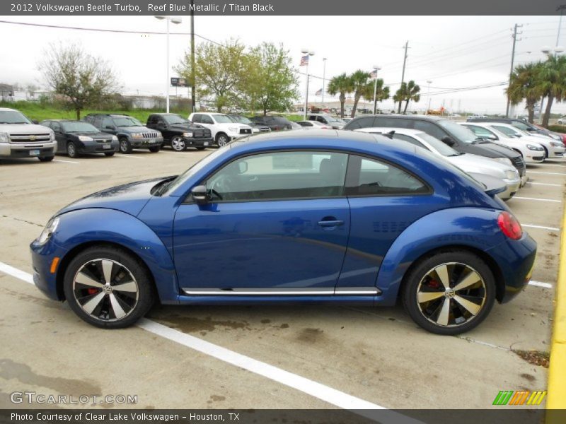 Reef Blue Metallic / Titan Black 2012 Volkswagen Beetle Turbo