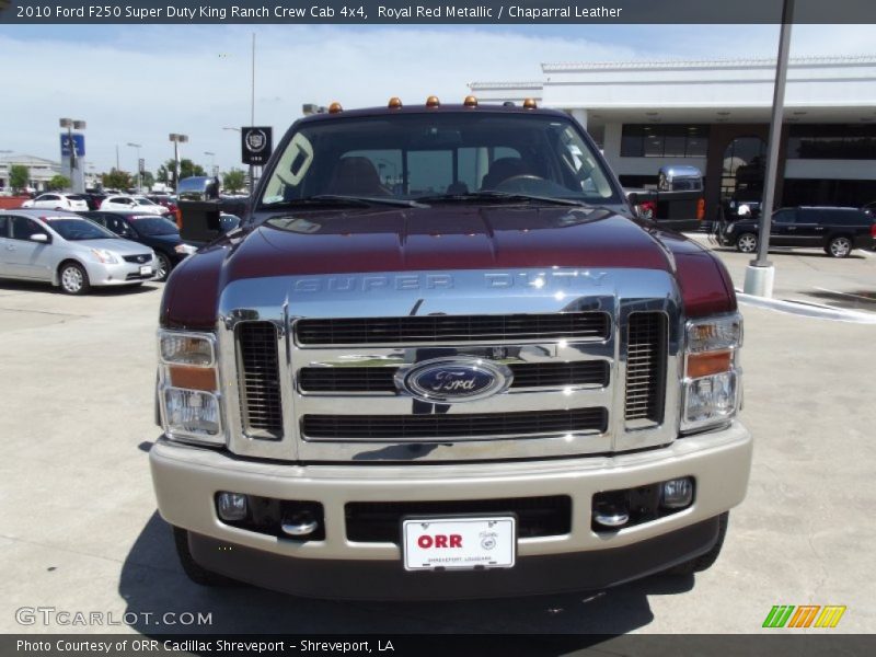 Royal Red Metallic / Chaparral Leather 2010 Ford F250 Super Duty King Ranch Crew Cab 4x4