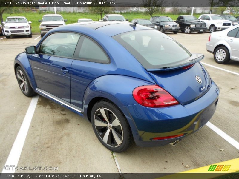 Reef Blue Metallic / Titan Black 2012 Volkswagen Beetle Turbo