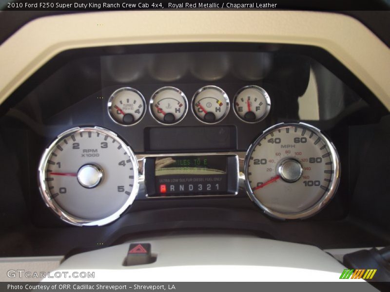 Royal Red Metallic / Chaparral Leather 2010 Ford F250 Super Duty King Ranch Crew Cab 4x4