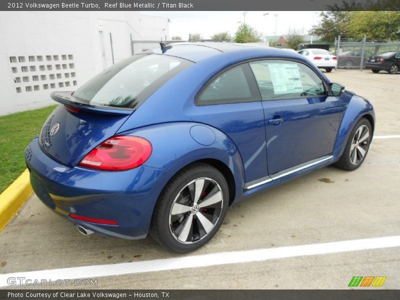 Reef Blue Metallic / Titan Black 2012 Volkswagen Beetle Turbo