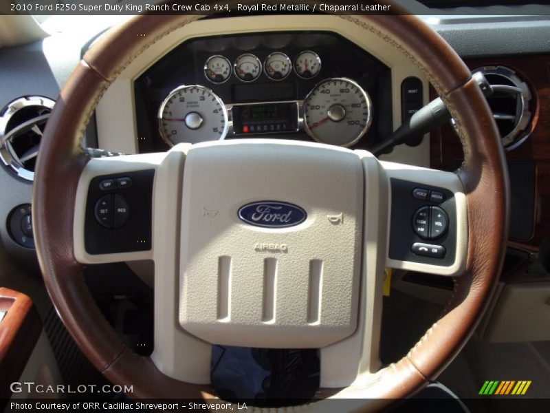 Royal Red Metallic / Chaparral Leather 2010 Ford F250 Super Duty King Ranch Crew Cab 4x4