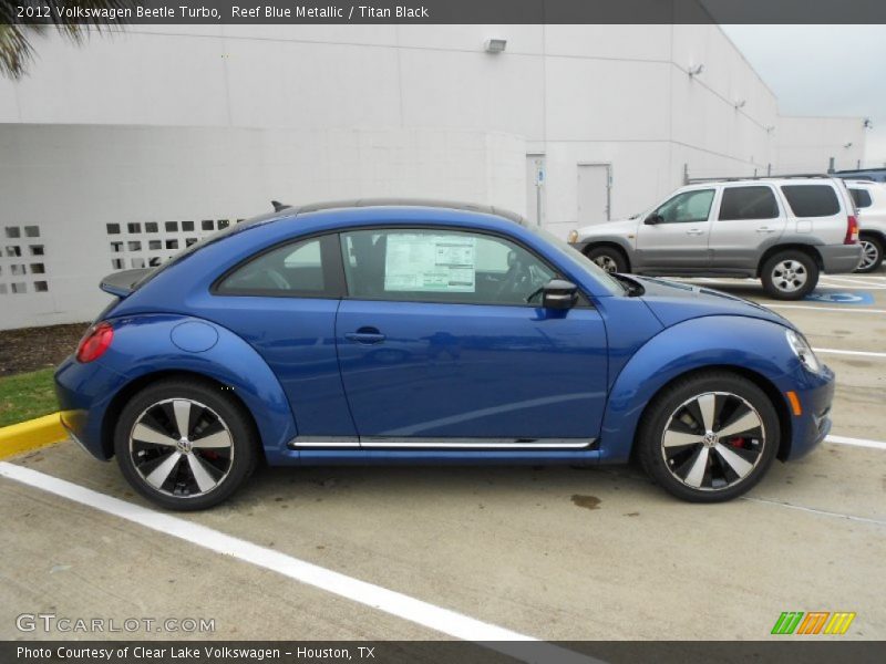 Reef Blue Metallic / Titan Black 2012 Volkswagen Beetle Turbo