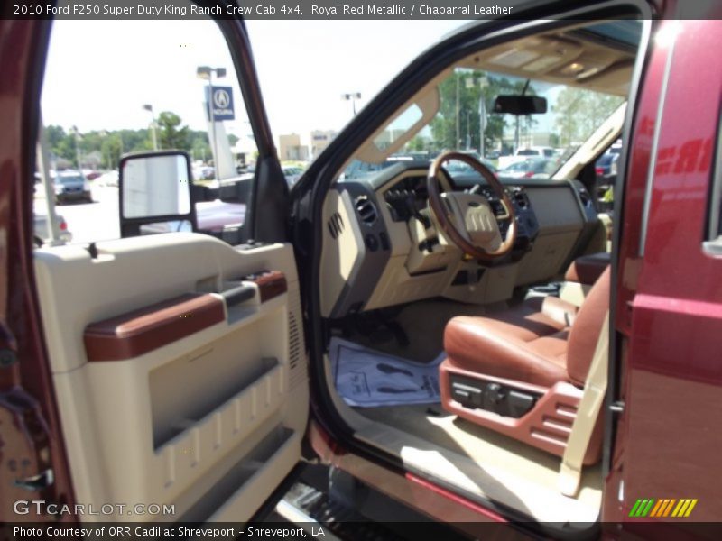 Royal Red Metallic / Chaparral Leather 2010 Ford F250 Super Duty King Ranch Crew Cab 4x4